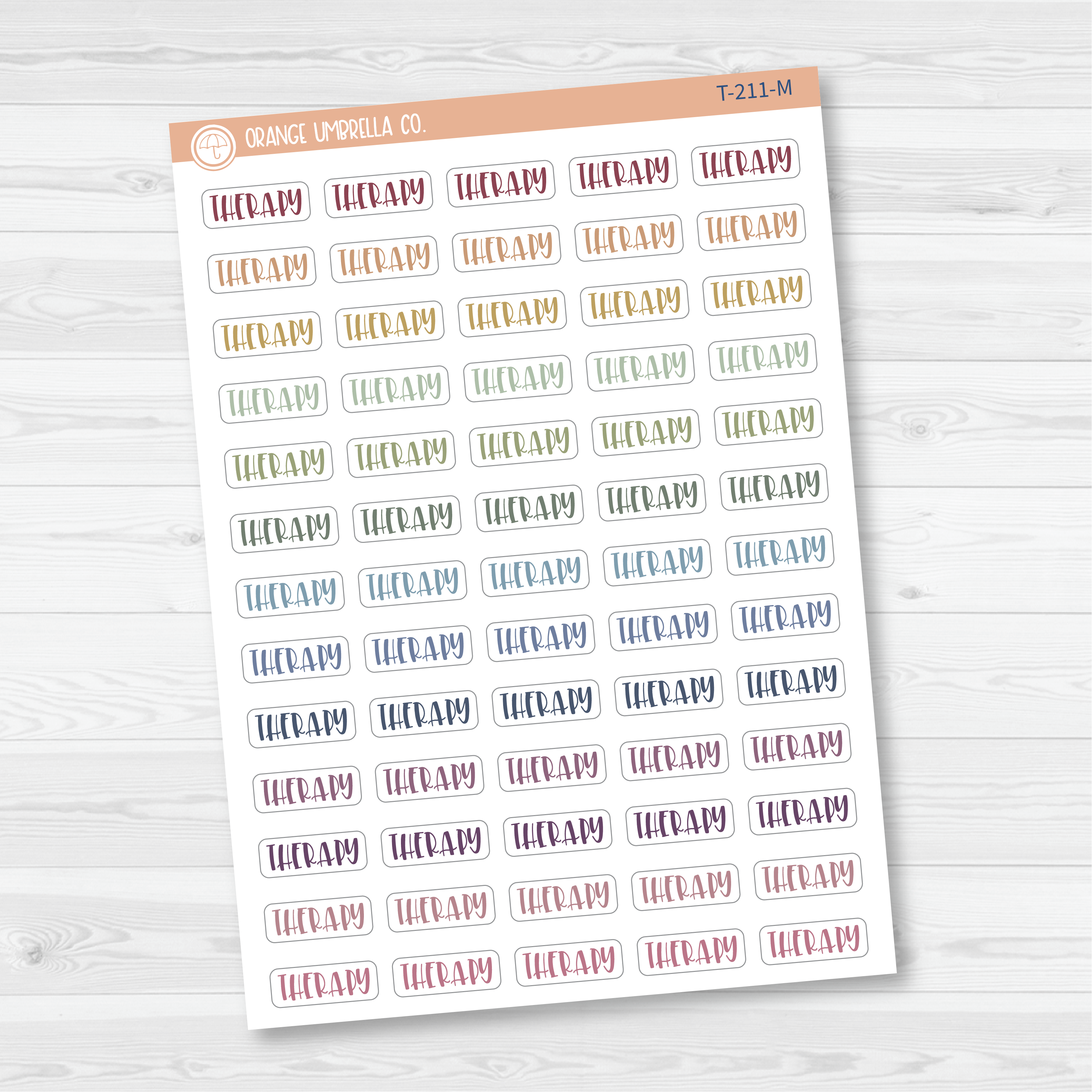 Therapy Script Planner Stickers | F1 | T-211