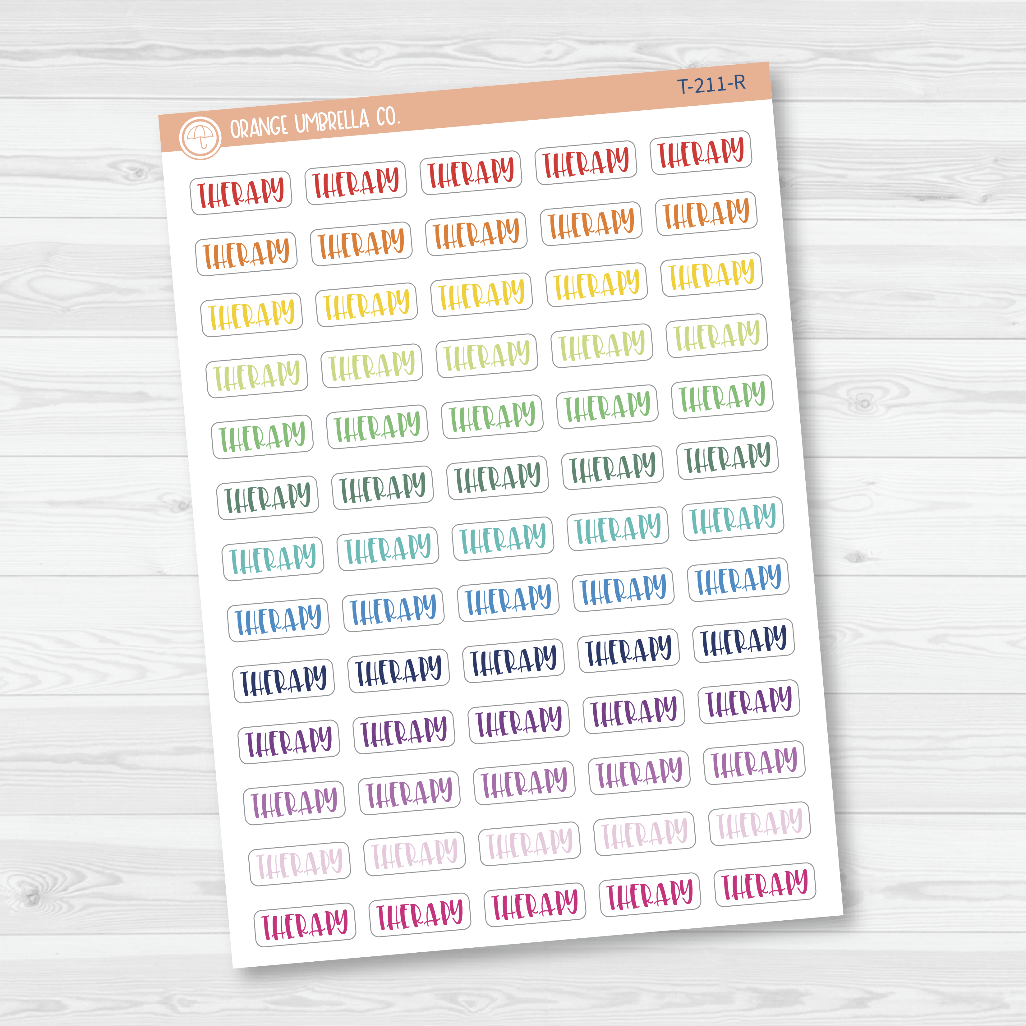 Therapy Script Planner Stickers | F1 | T-211