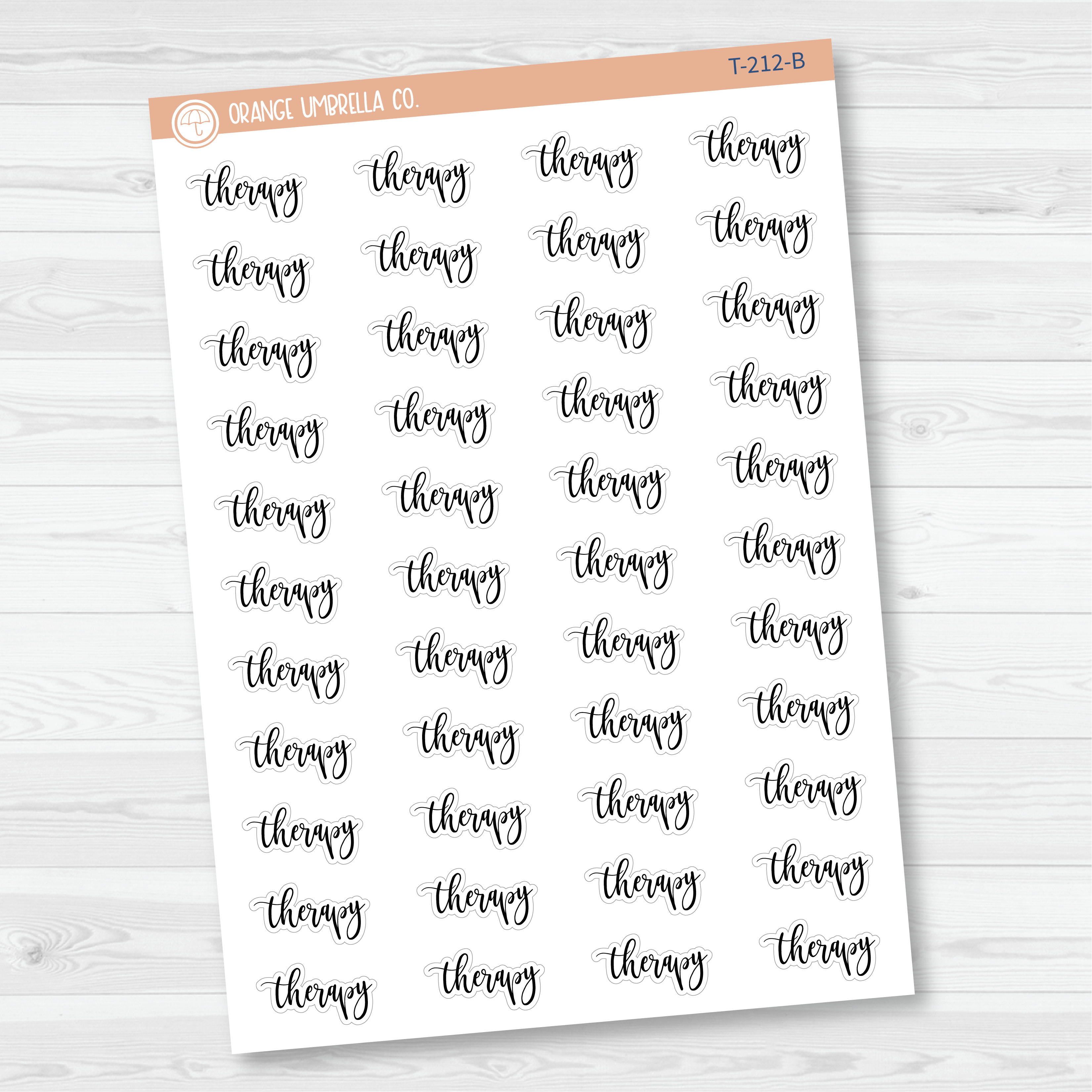 Therapy Script Planner Stickers | F2 | T-212
