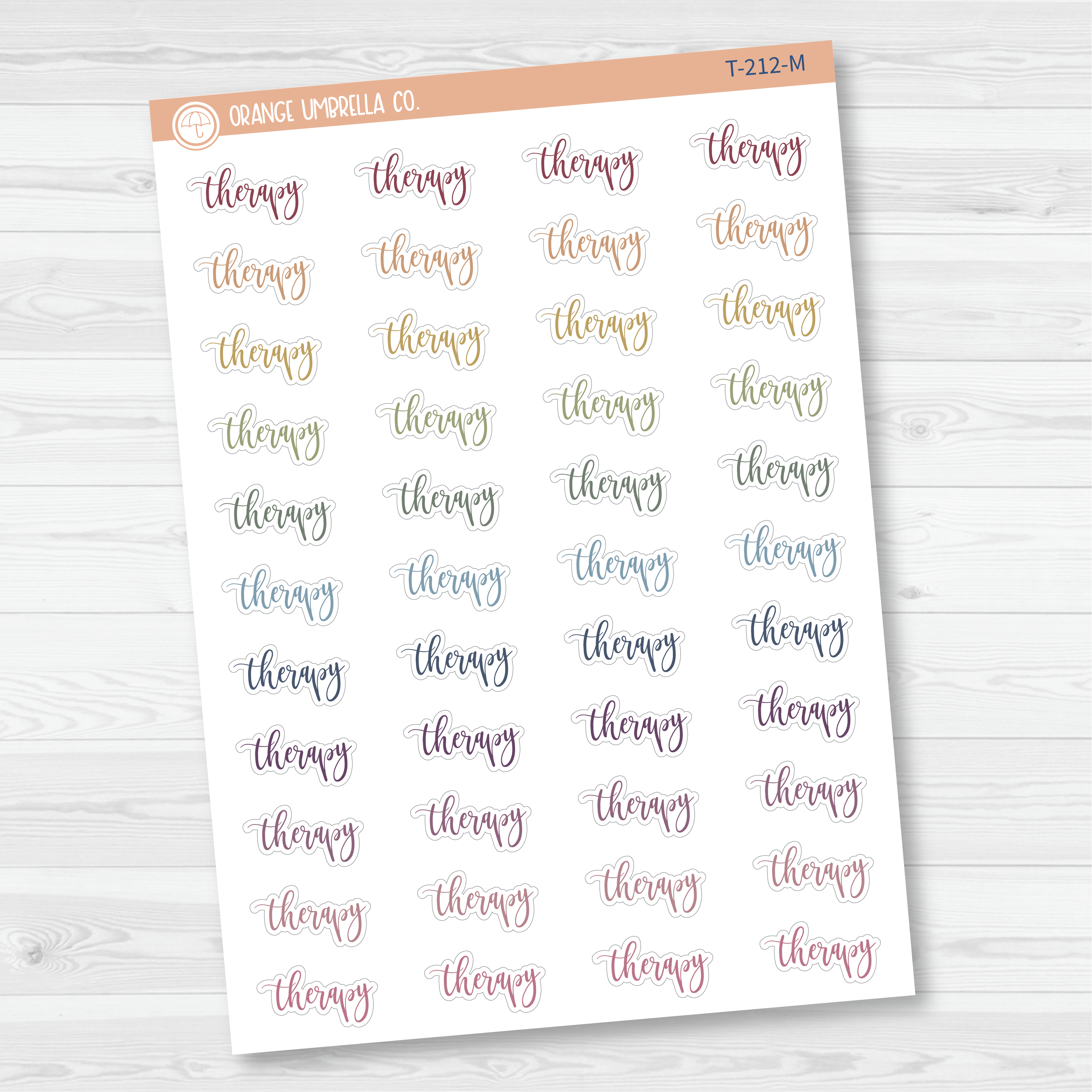 Therapy Script Planner Stickers | F2 | T-212