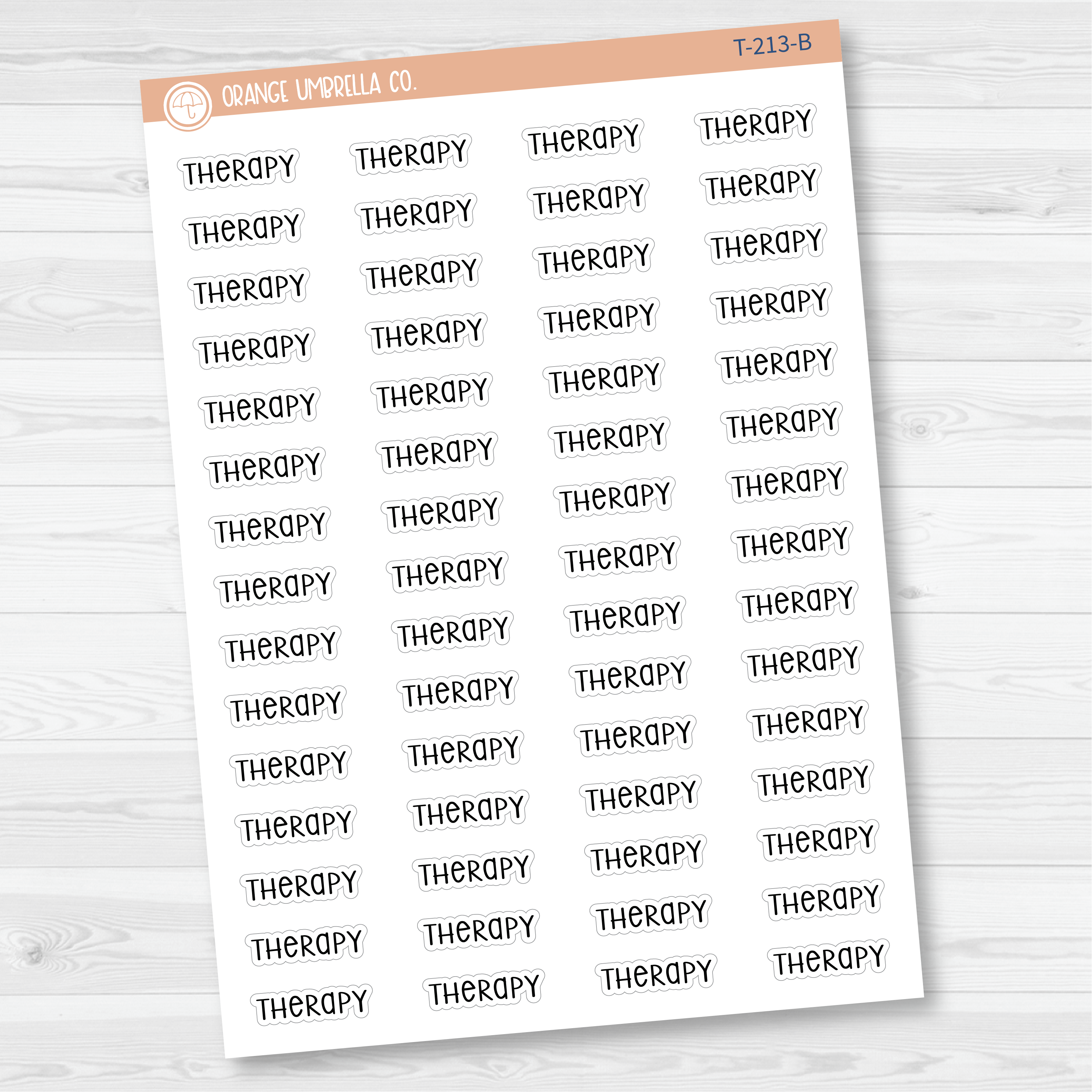 Therapy Script Planner Stickers | F3 | T-213