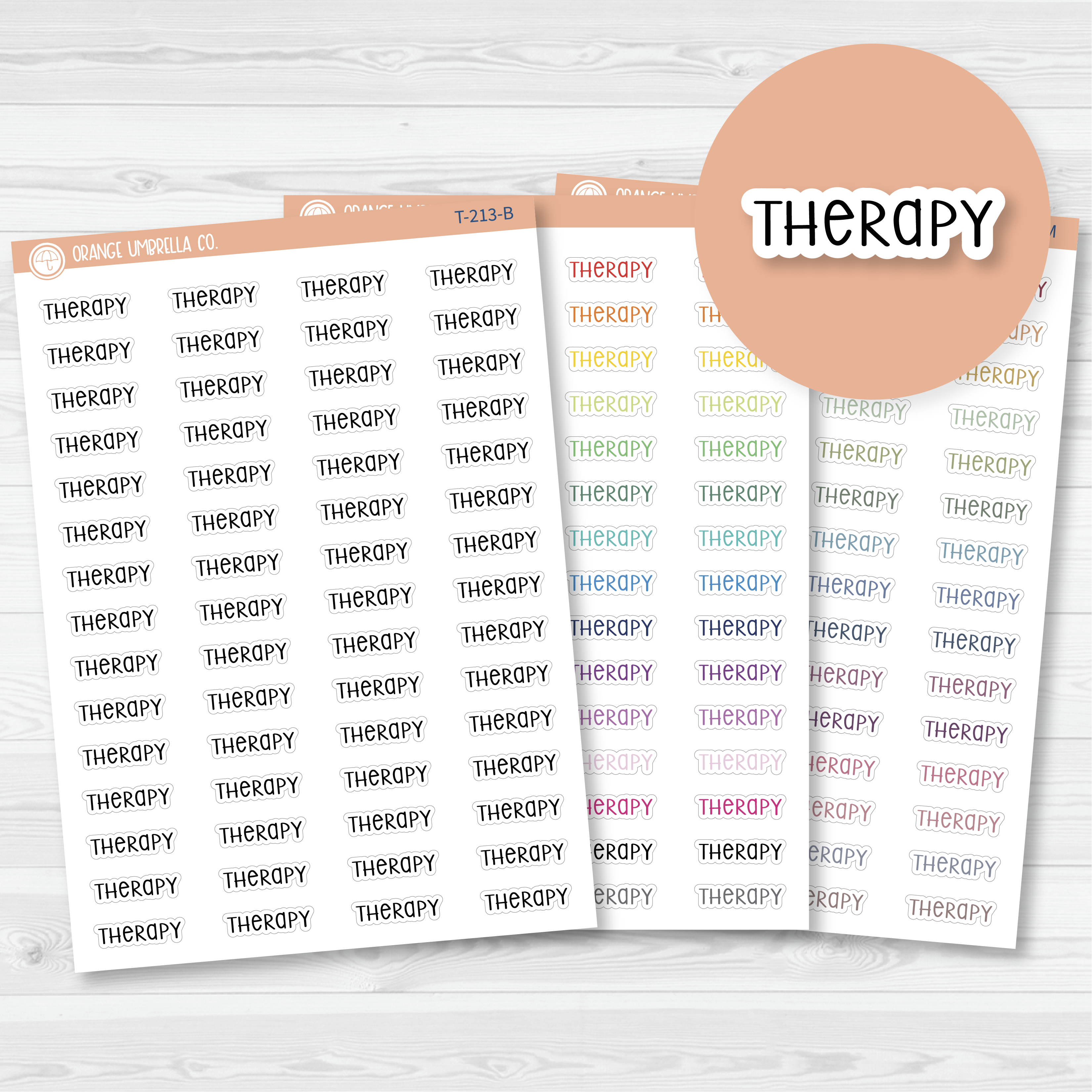 Therapy Script Planner Stickers | F3 | T-213