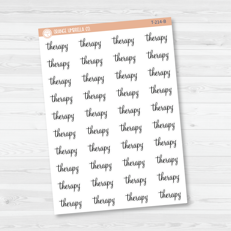 Therapy Script Planner Stickers | F4  | T-214