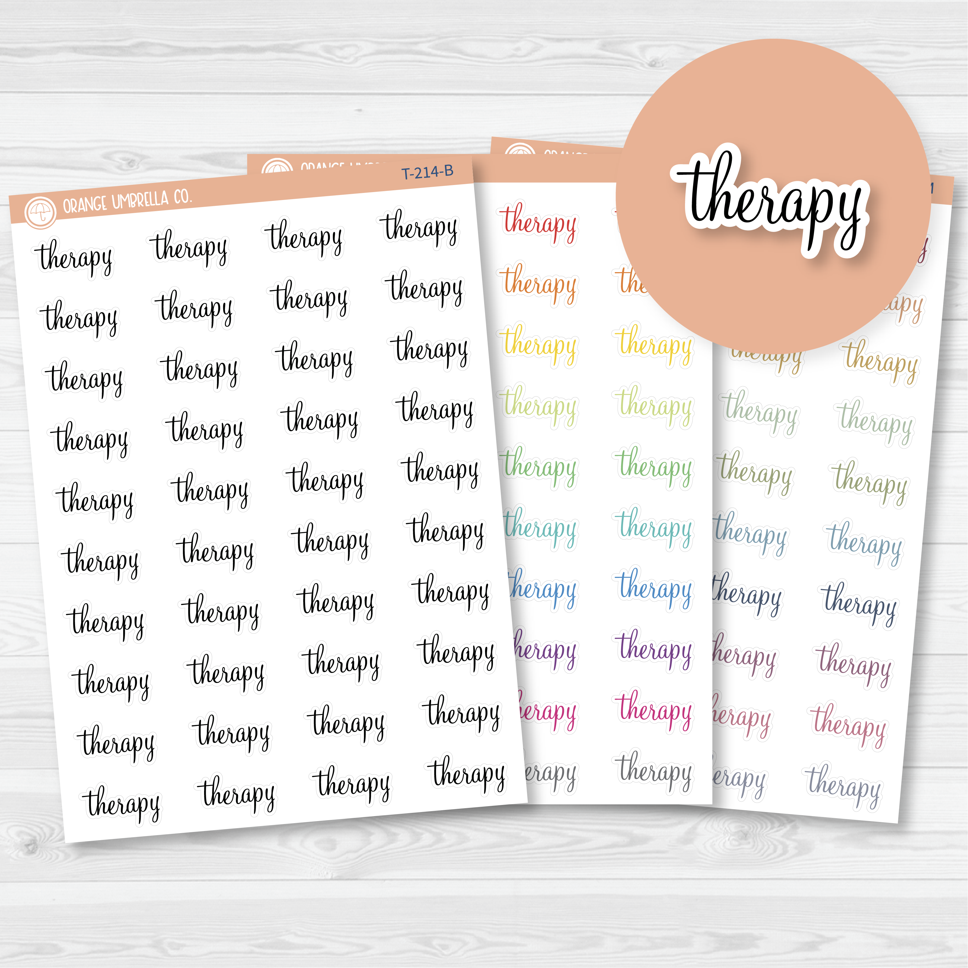 Therapy Script Planner Stickers | F4 | T-214