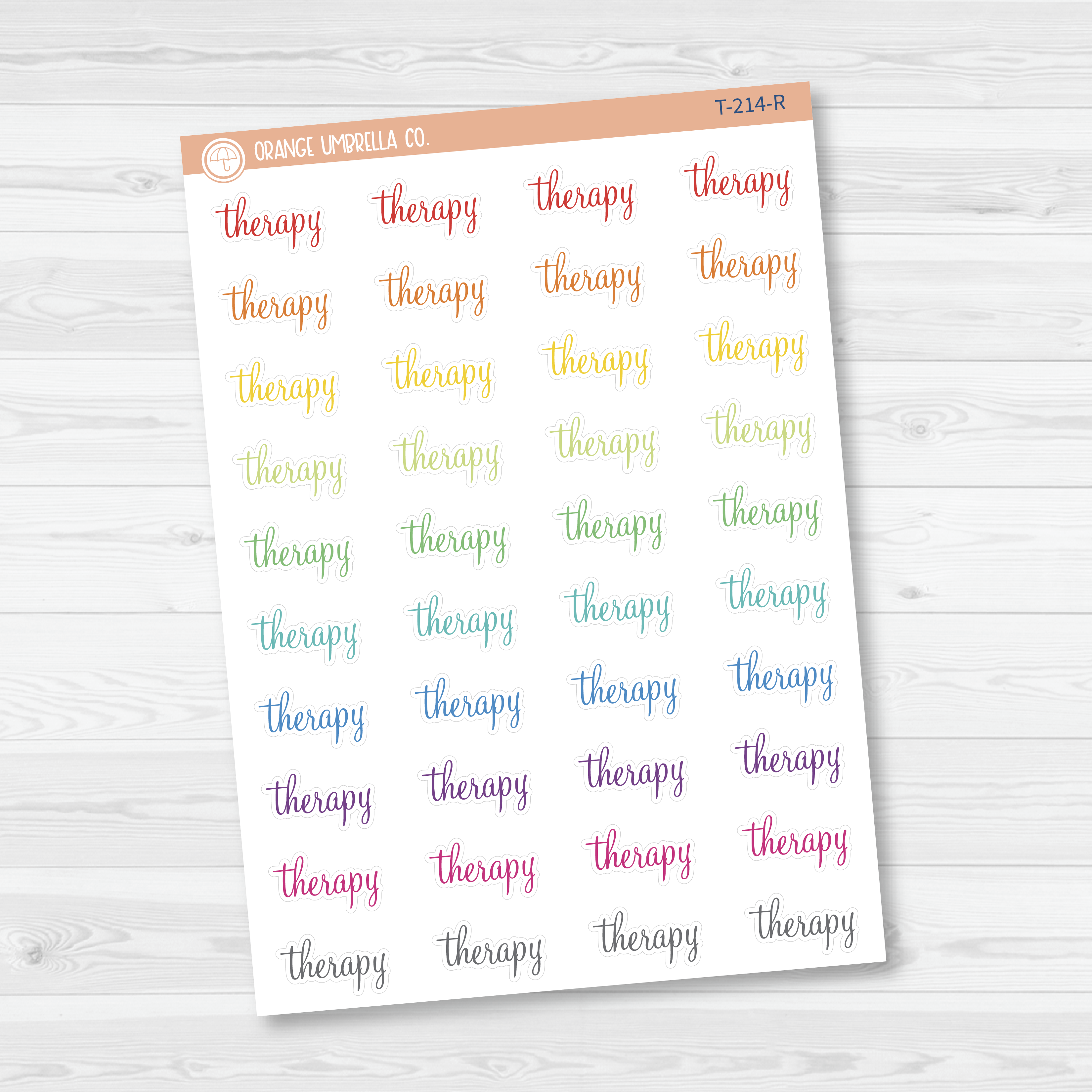 Therapy Script Planner Stickers | F4 | T-214