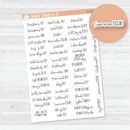 US Holidays Script Planner Stickers | FC12 | T-282-B