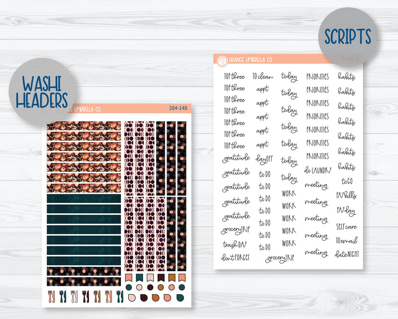 A5 Plum Daily Planner Kit Stickers | Rosy Cheeks 284-141
