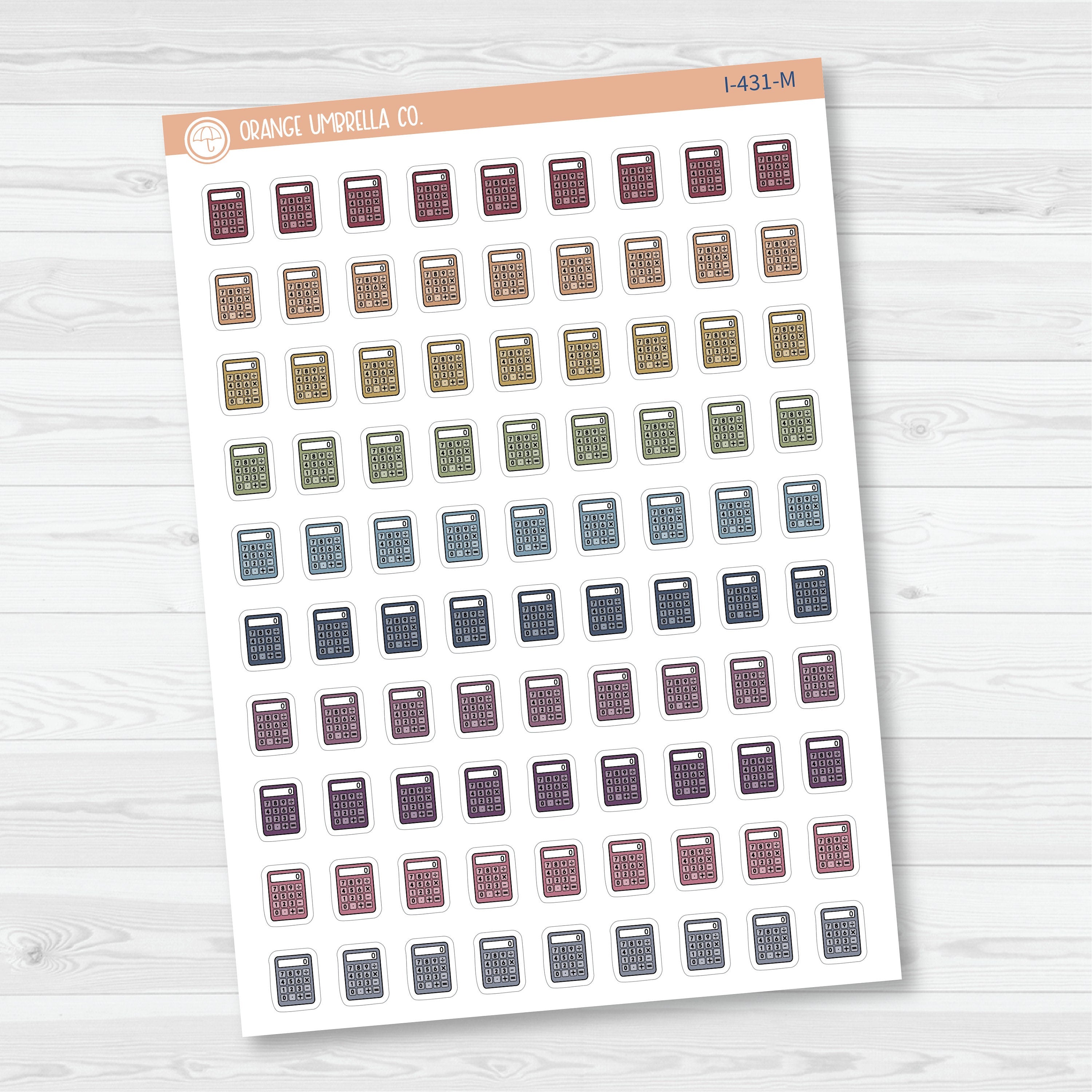 Budget Icons | Hand Doodled Calculator Icon Planner Stickers | I-431