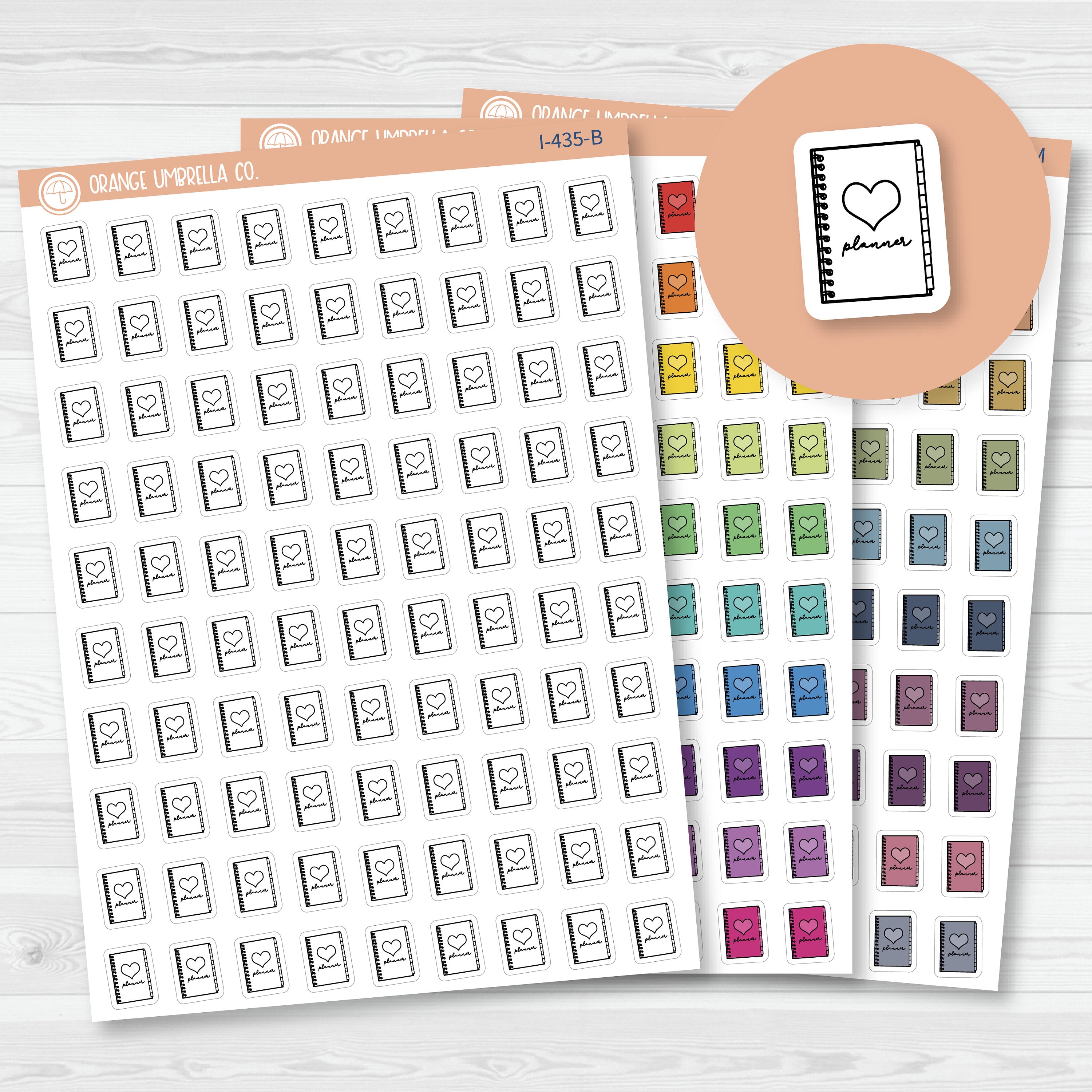 Planner Time Icons | Hand Doodled Planner Icon Planner Stickers | I-435