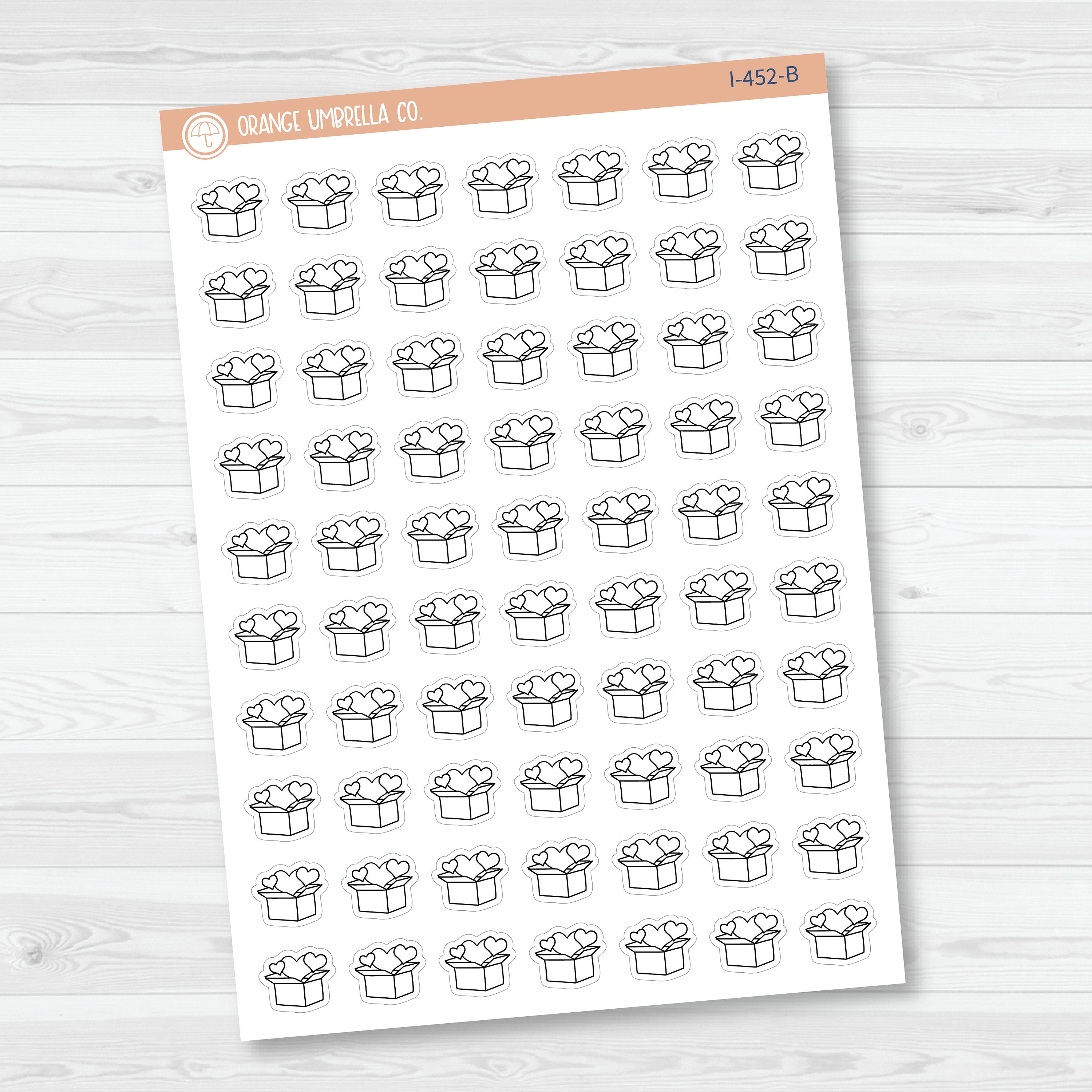 Hand Doodled Happy Mail Box Planner Stickers | I-452