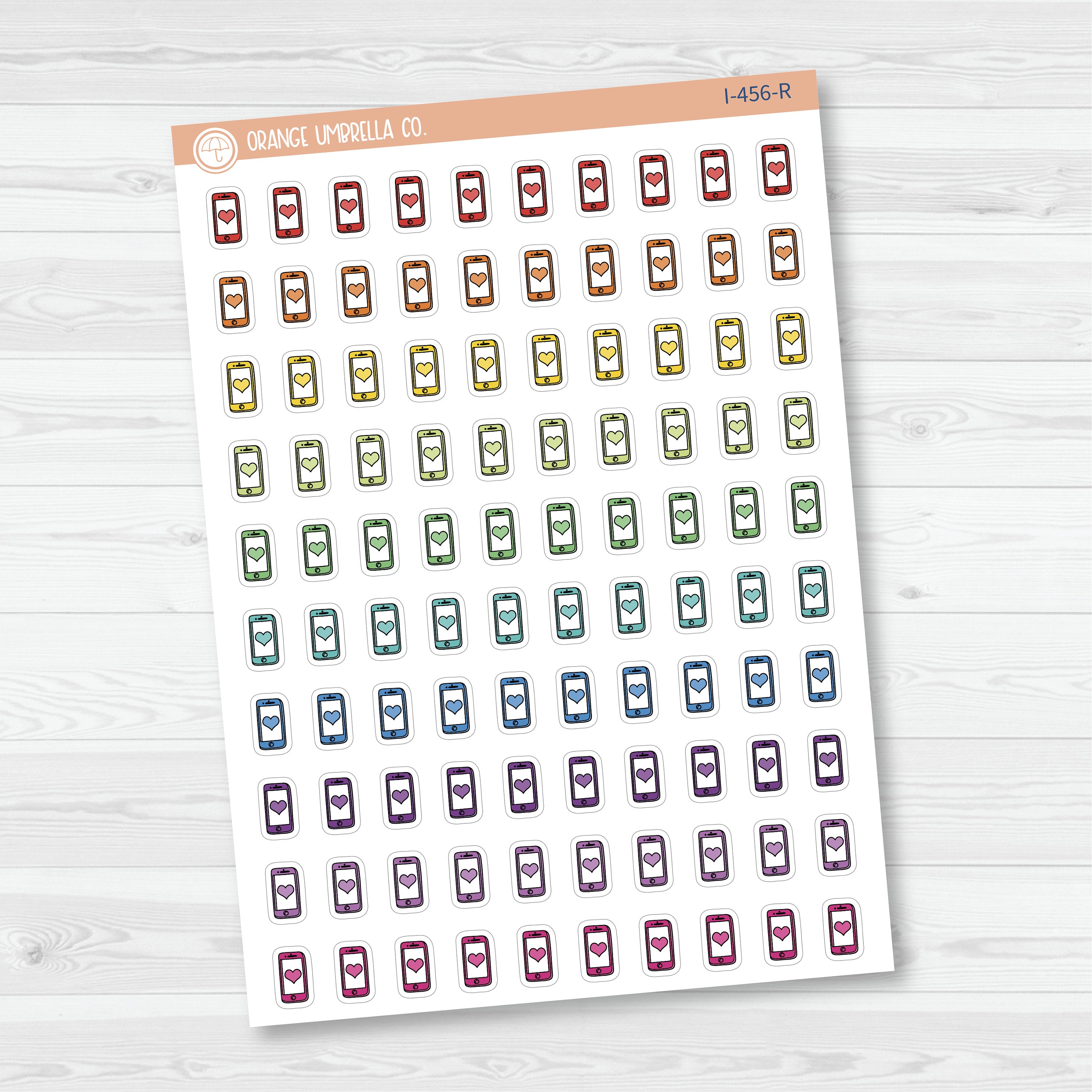 To Call Icons | Hand Doodled Cell Phone Planner Stickers | I-456