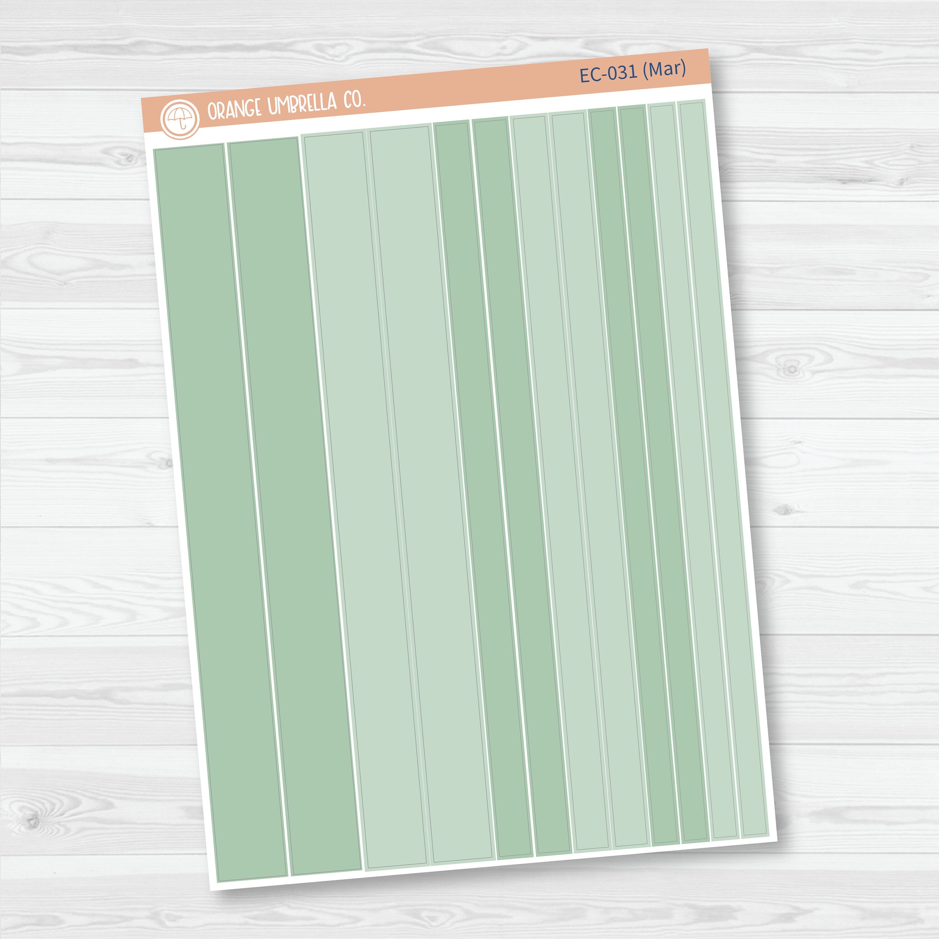 Erin Condren Washi Planner Stickers | Erin Condren Palette | EC-029-034