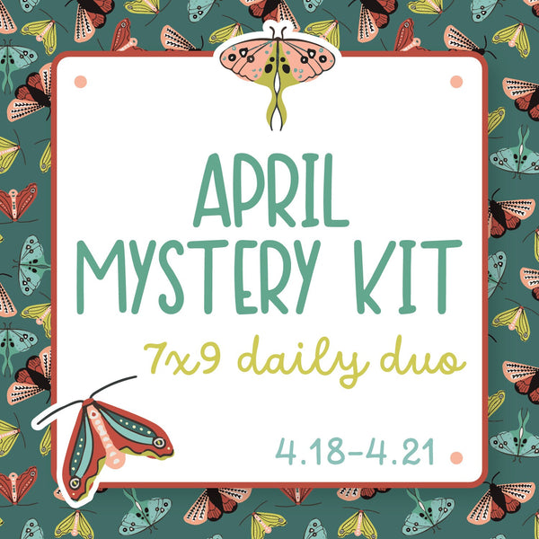 Moth and Butterfly April Mystery Kit | 7x9 Daily Duo Planner Kit Stickers | New Beginnings | MK26-131