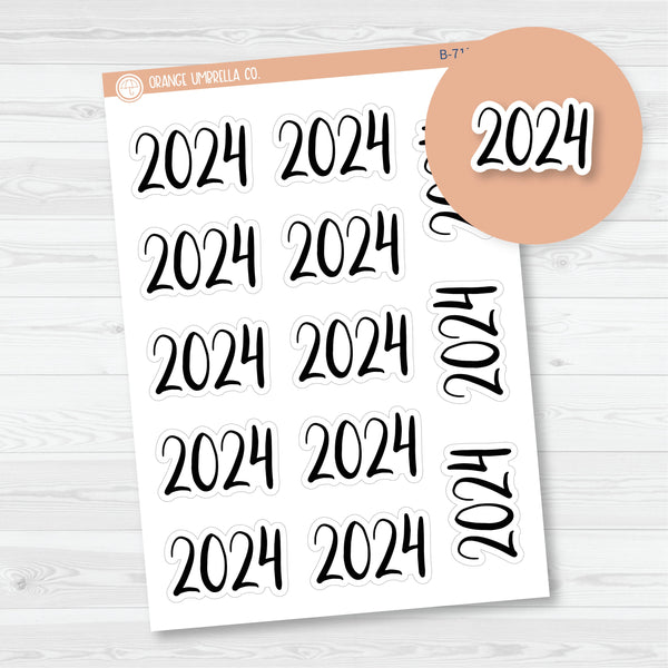 2024 Year Monthly Planner Stickers | F2 Script | B-715-B