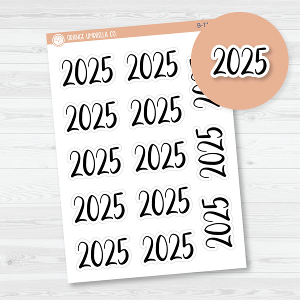 2025 Year Monthly Planner Stickers | F2 Script | B-716-B
