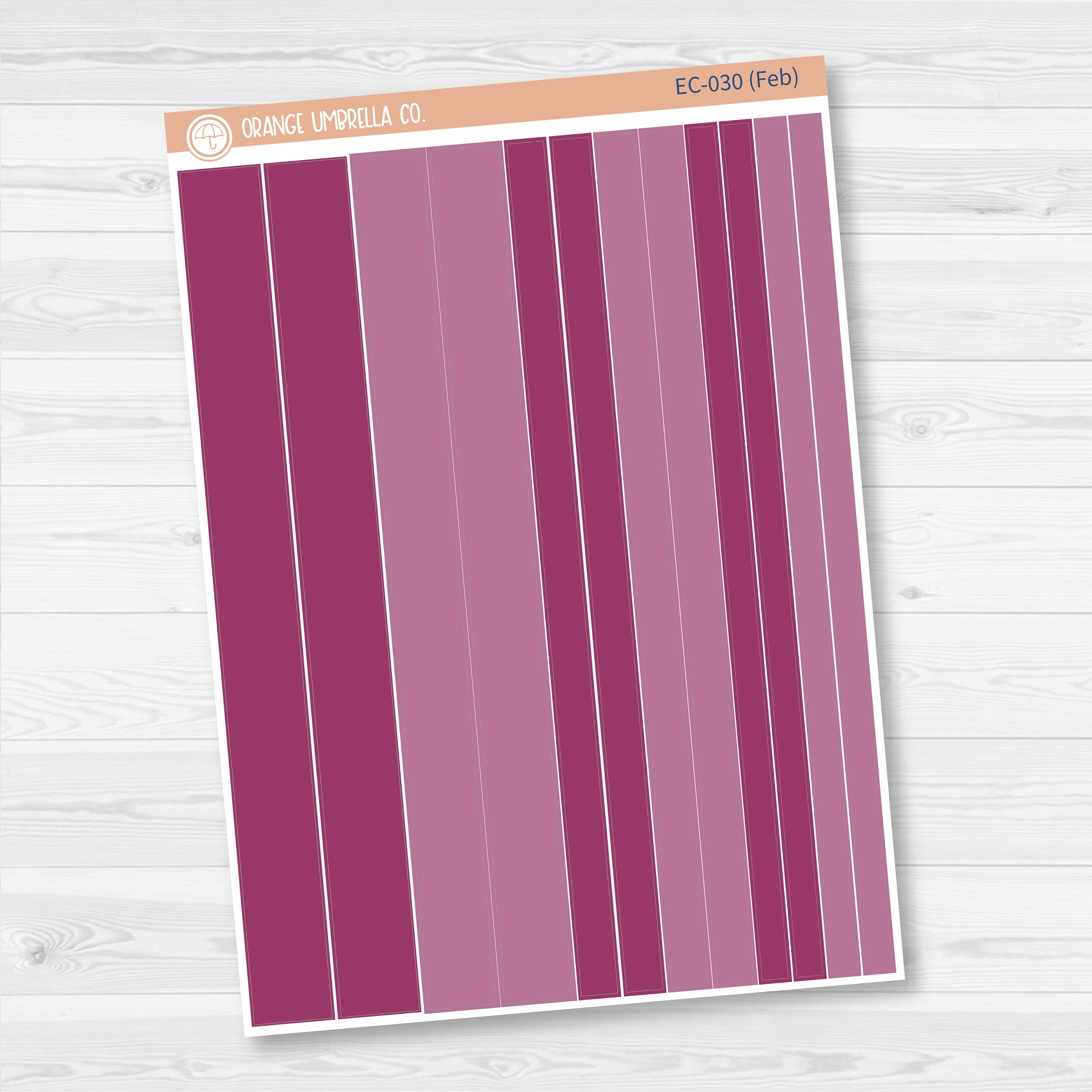 Erin Condren Washi Planner Stickers | Erin Condren Palette | EC-029-034