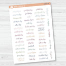 US Holiday - Mini Script Planner Stickers | F15 | S-037