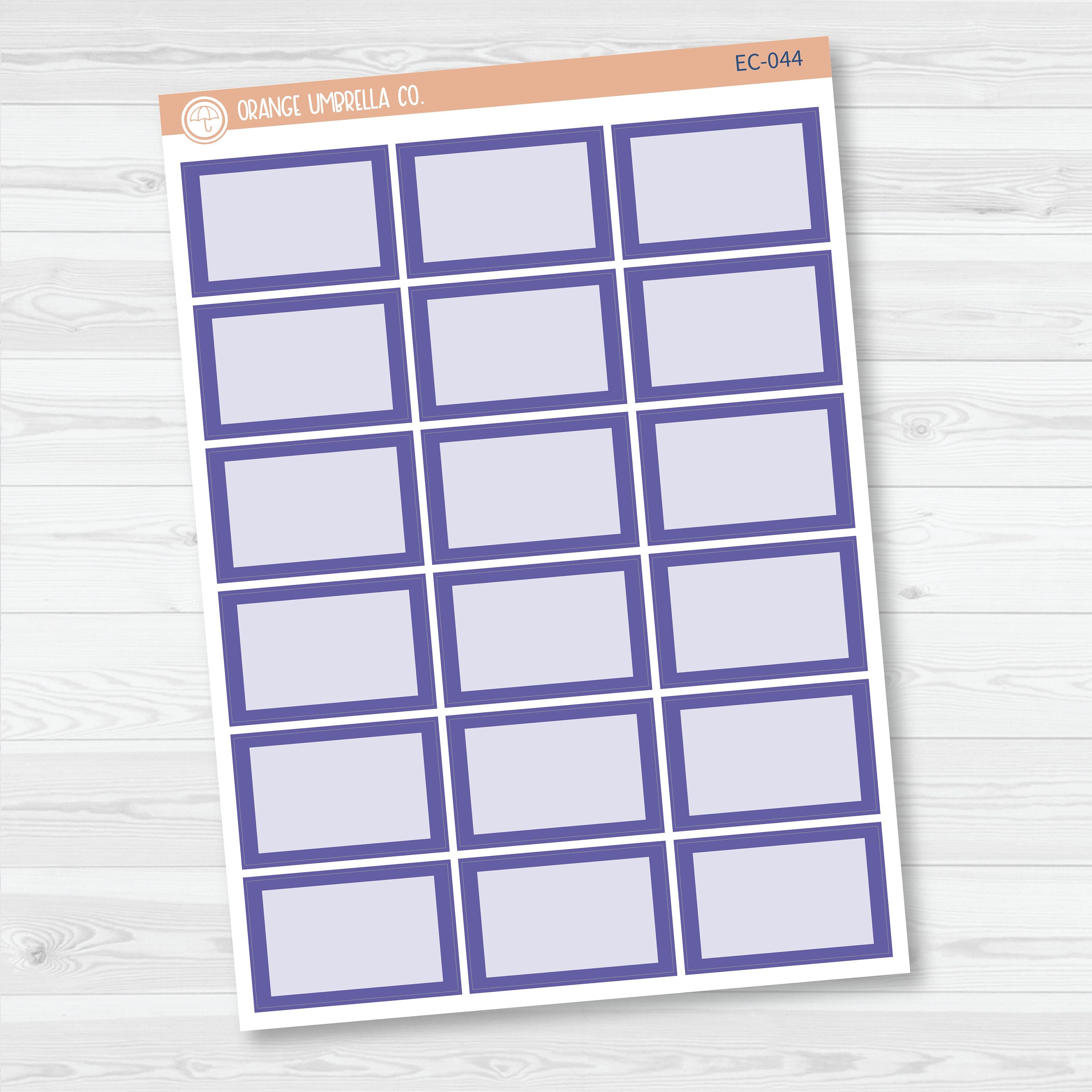 NP-Half Box Label Planner Stickers | Erin Condren Evolve Palette | EC-041-046