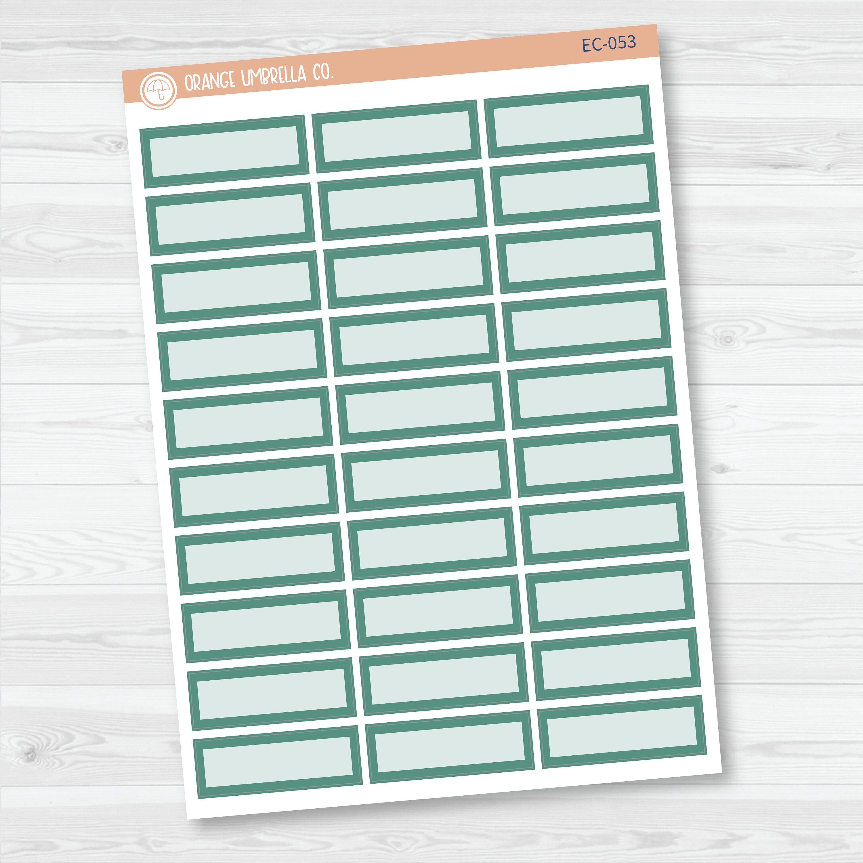 NP-Basic Third Box Label Planner Stickers | Erin Condren Evolve Palette | EC-053-058