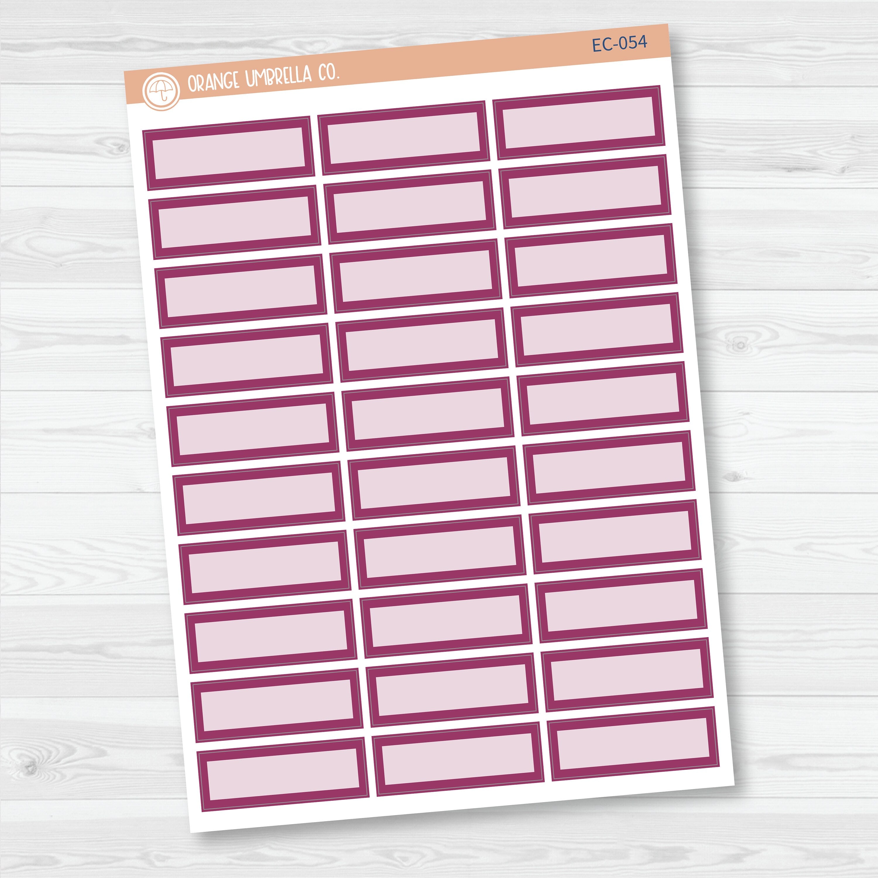 NP-Basic Third Box Label Planner Stickers | Erin Condren Evolve Palette | EC-053-058