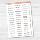 US Holiday - Mini Script Planner Stickers | F8 | S-004