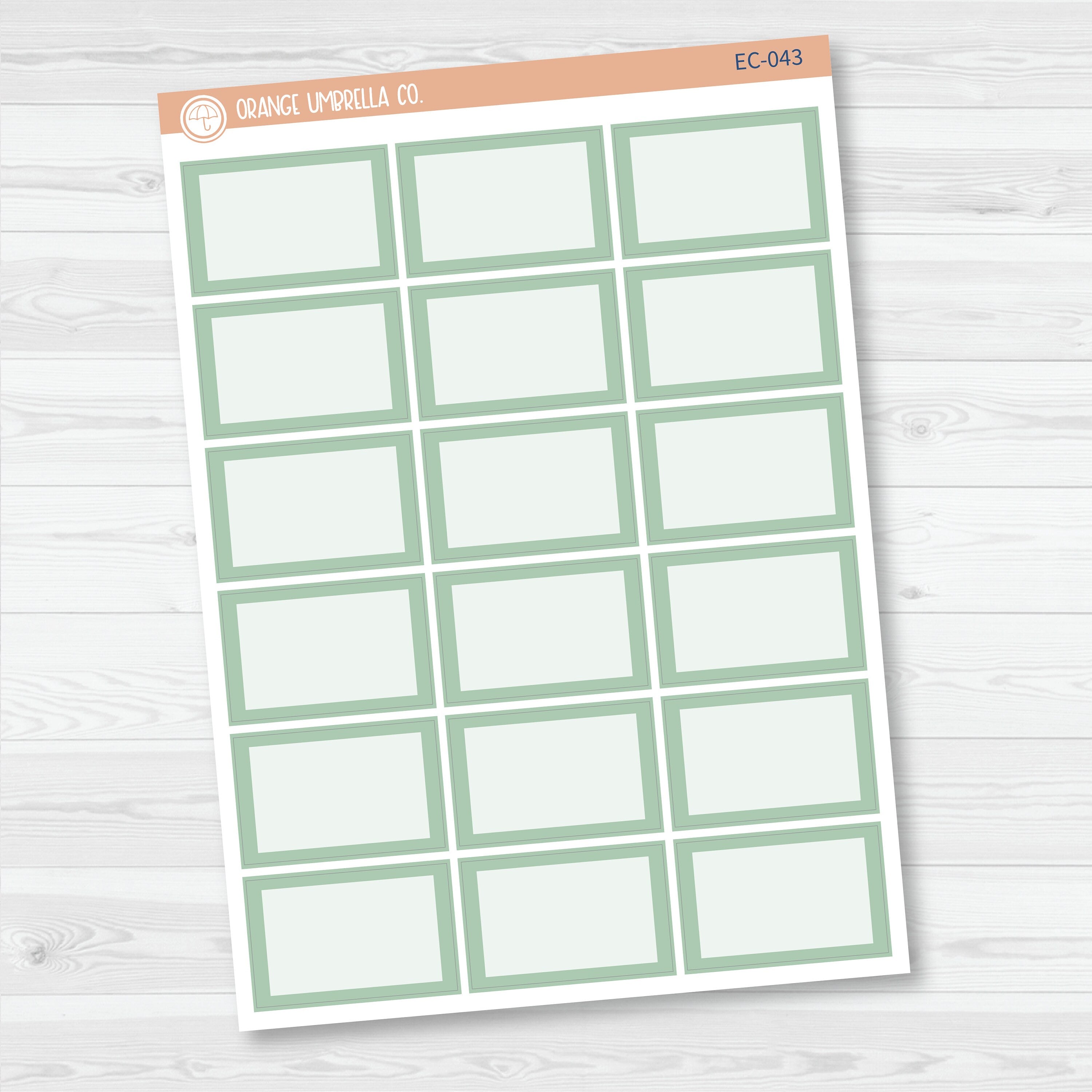 NP-Half Box Label Planner Stickers | Erin Condren Evolve Palette | EC-041-046