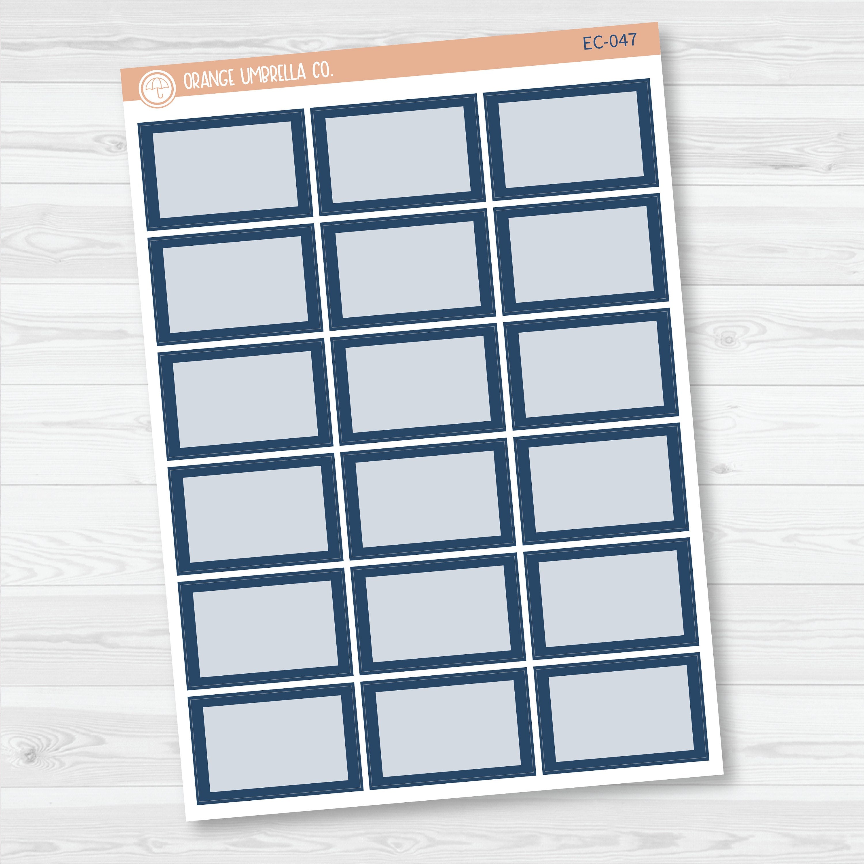 NP-Half Box Label Planner Stickers | for Erin Condren Evolve Palette | EC-047-052