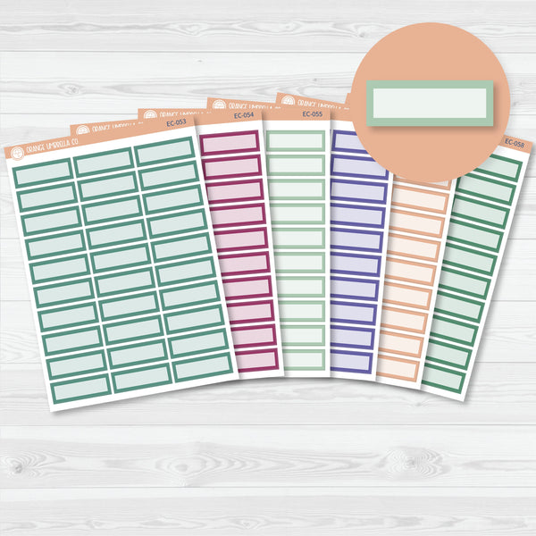 NP-Basic Third Box Label Planner Stickers | Erin Condren Evolve Palette | EC-053-058