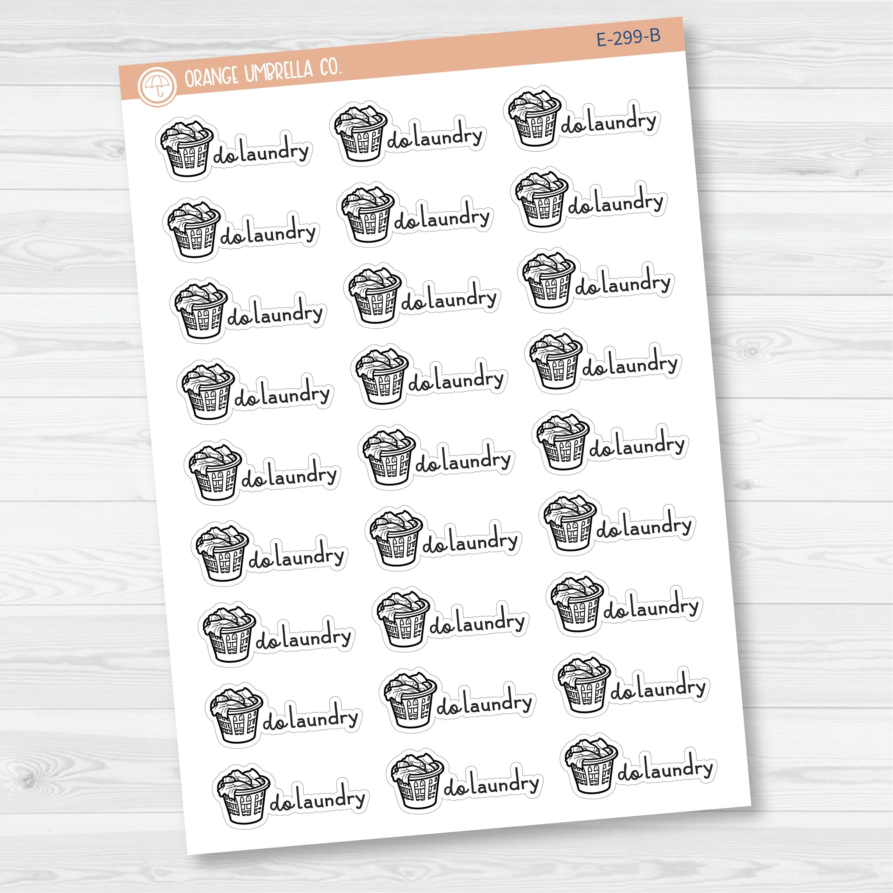 Do Laundry Planner Stickers | F16 | E-299