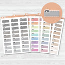 Email\ To Email Hobonichi Color Stitched Quarter Box Planner Stickers | L-511