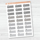 Call Hobonichi Color Stitched Quarter BoxPlanner Stickers | L-510