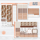 Winter Animals Kit | A5 Plum Monthly Planner Kit Stickers | Hibernate | 352-211