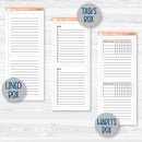 Winter Floral Stickers | 7x9 Daily Duo Planner Kit Stickers | Stillness | 355-131