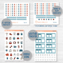 Winter Animal Kit | Weekly Add-On Planner Kit Stickers | Frosty Friends | 356-012