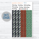 Winter Floral Stickers | 7x9 Plum Daily Planner Kit Stickers | Stillness | 355-151