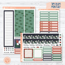 Winter Floral Stickers | 7x9 Plum Monthly Planner Kit Stickers | Stillness | 355-221