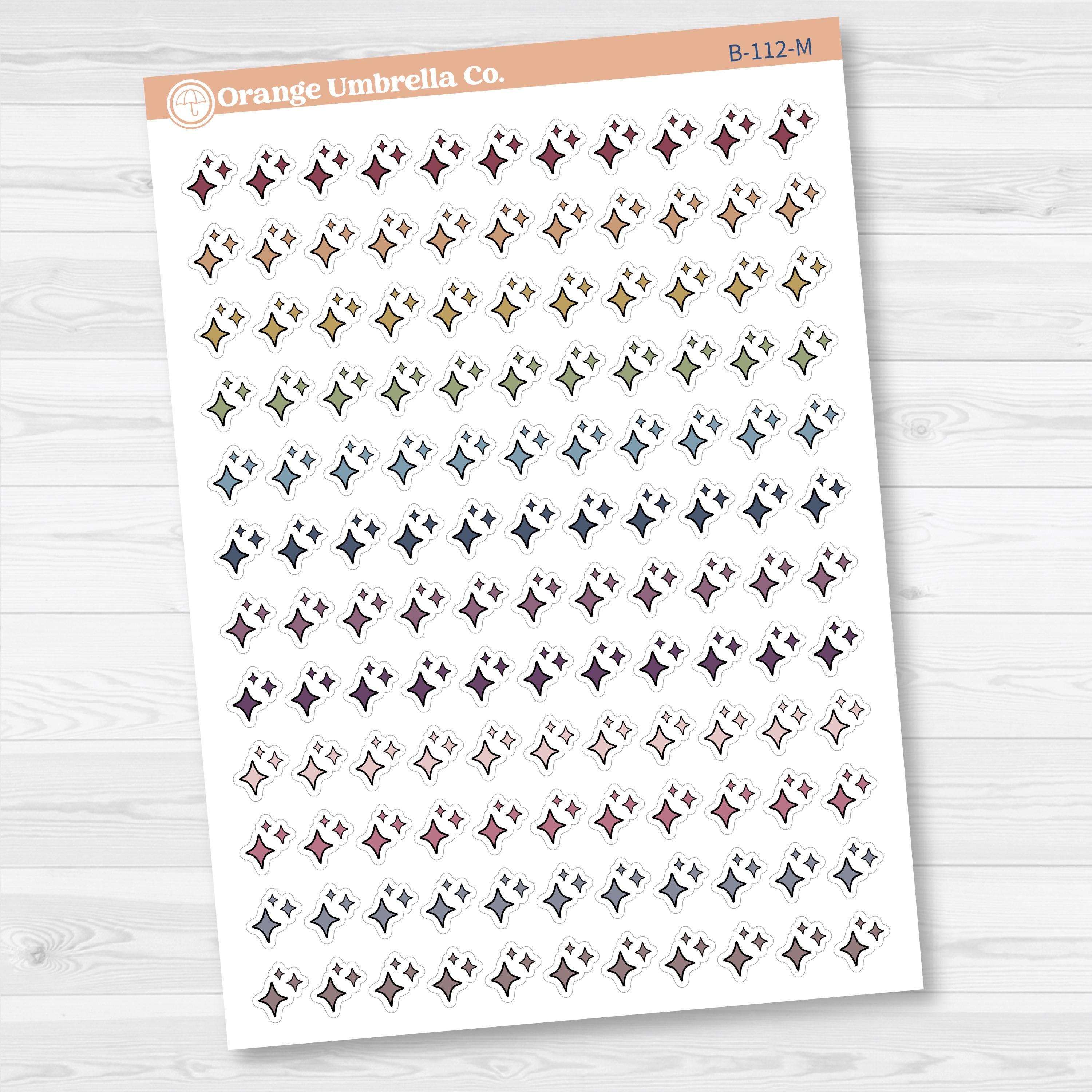 2025 Kit Starburst Pieces Planner Stickers | B-112