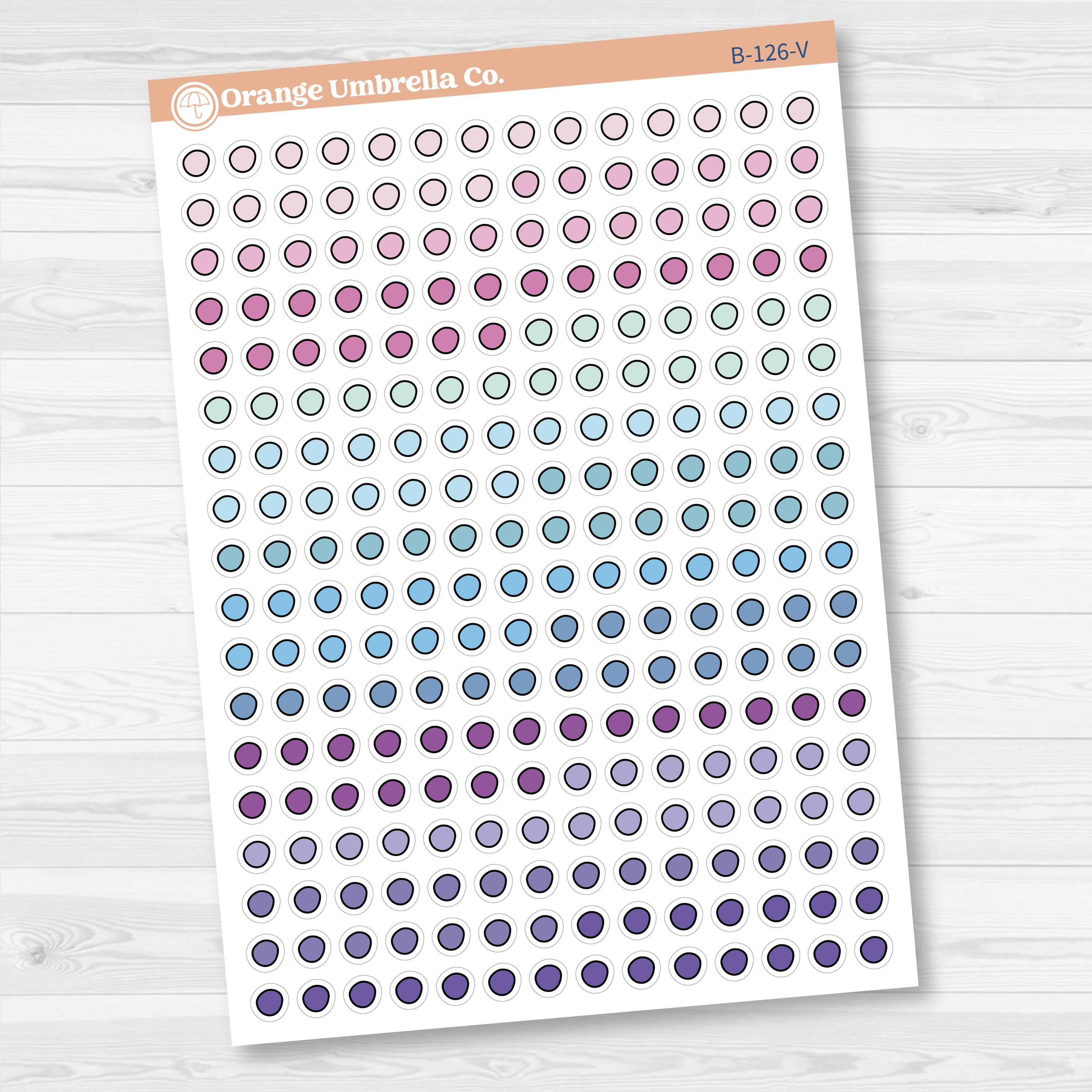 Wonky Checkbox Circles from Journaling Kits Planner Sticker | B-126