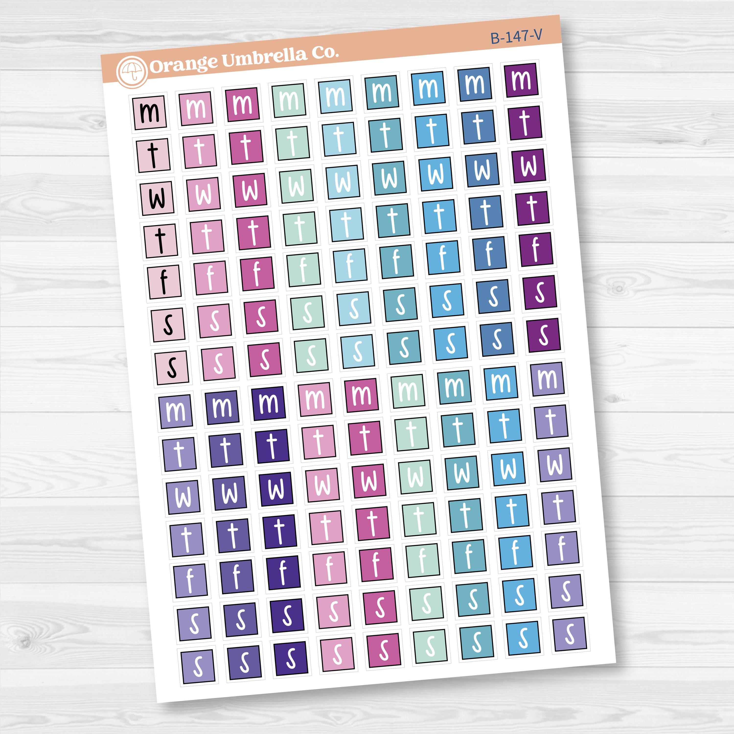 Mini Date Covers Planner Stickers | FC17 | B-147