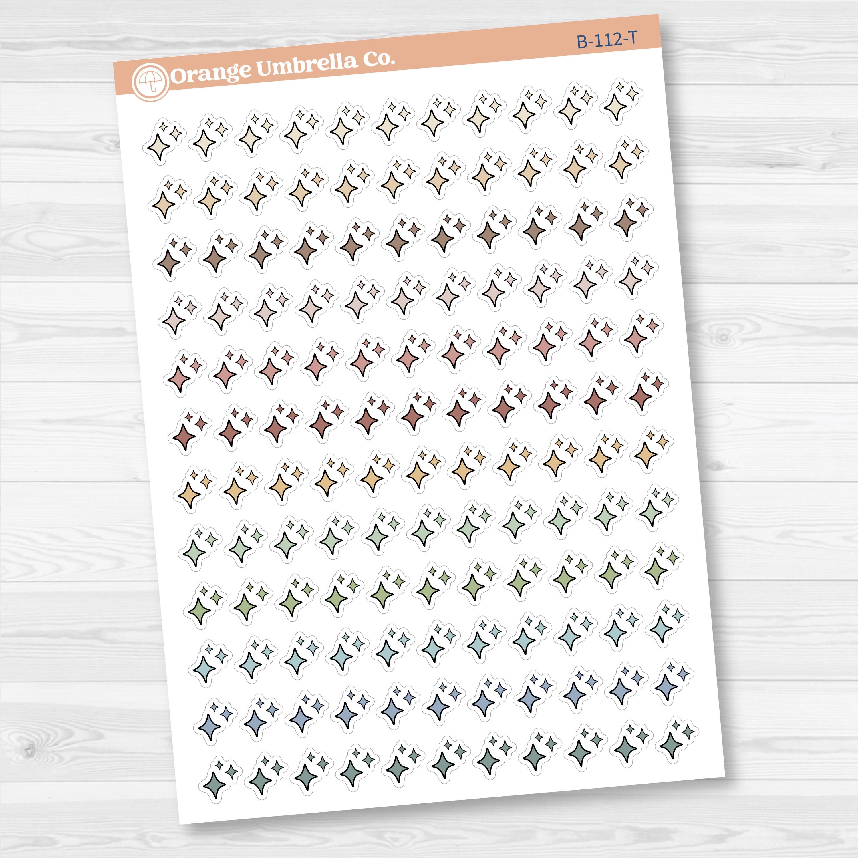 2025 Kit Starburst Pieces Planner Stickers | B-112