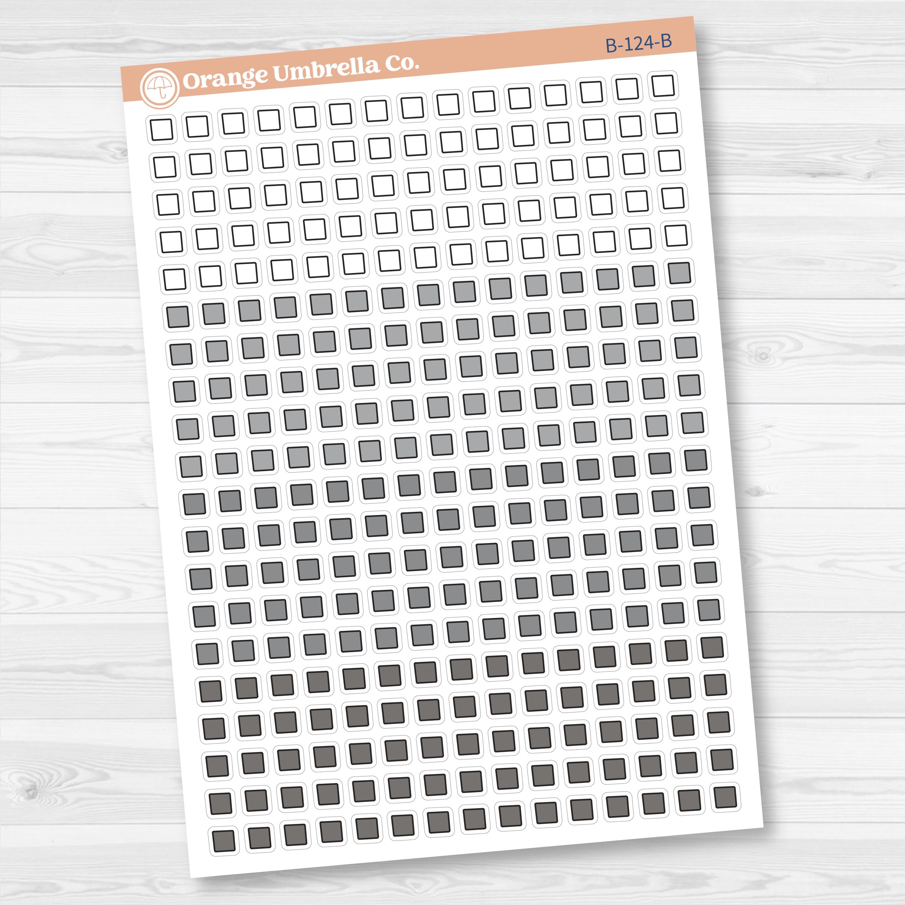 Wonky Checkbox Squares from Journaling Kits | B-124