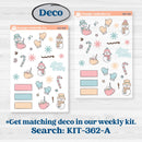 Winter Snowman Kit | Journaling Kit Planner Stickers | Frosted | KIT-362-D