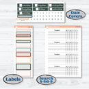 Red Floral Kit | Plum Vertical Priorities 7x9 Planner Kit Stickers | Charming | KIT-366-J