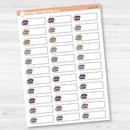 Phone/To Call Stitched Labels Planner Stickers | L-517