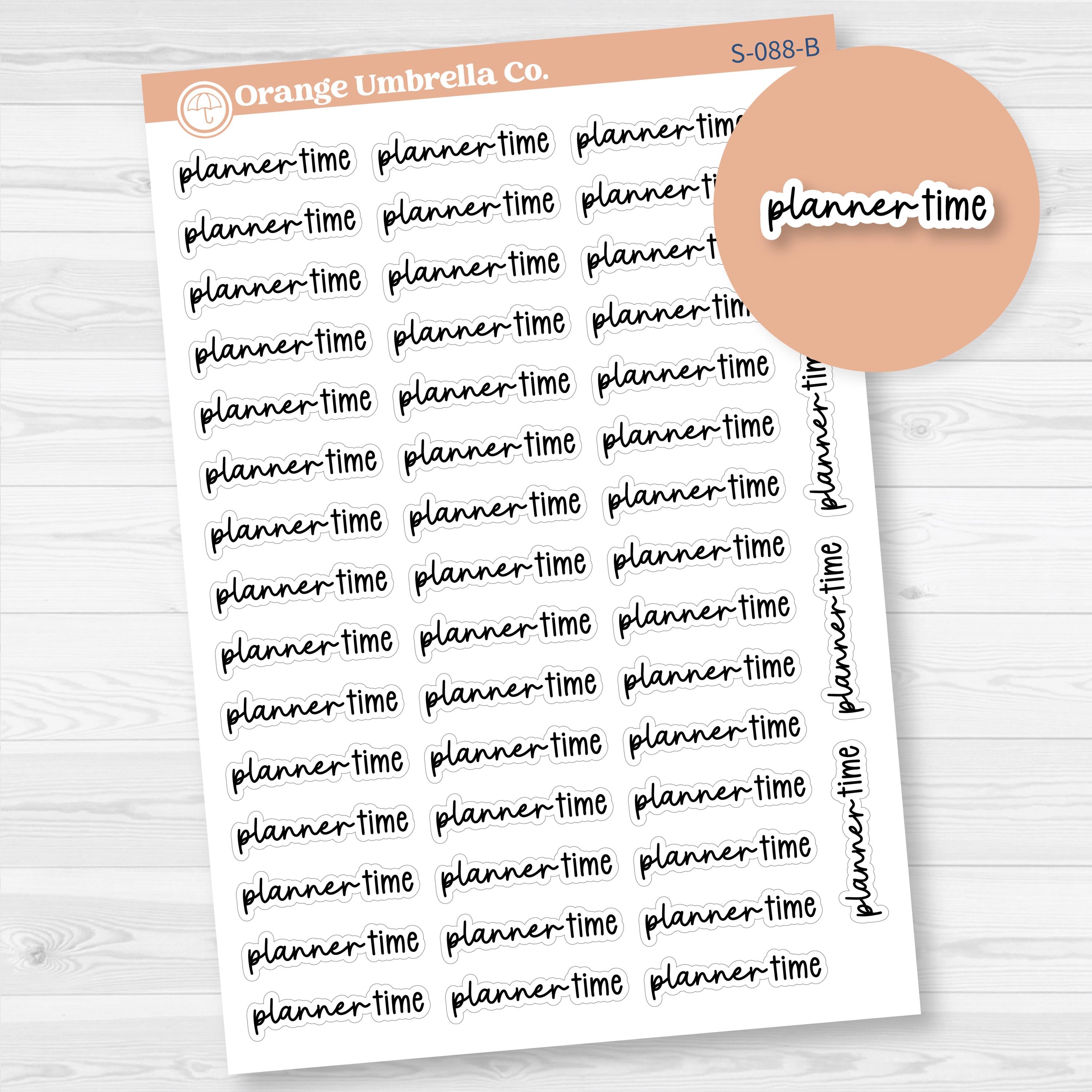 Planner Time Planner Stickers | F17 | S-088-B