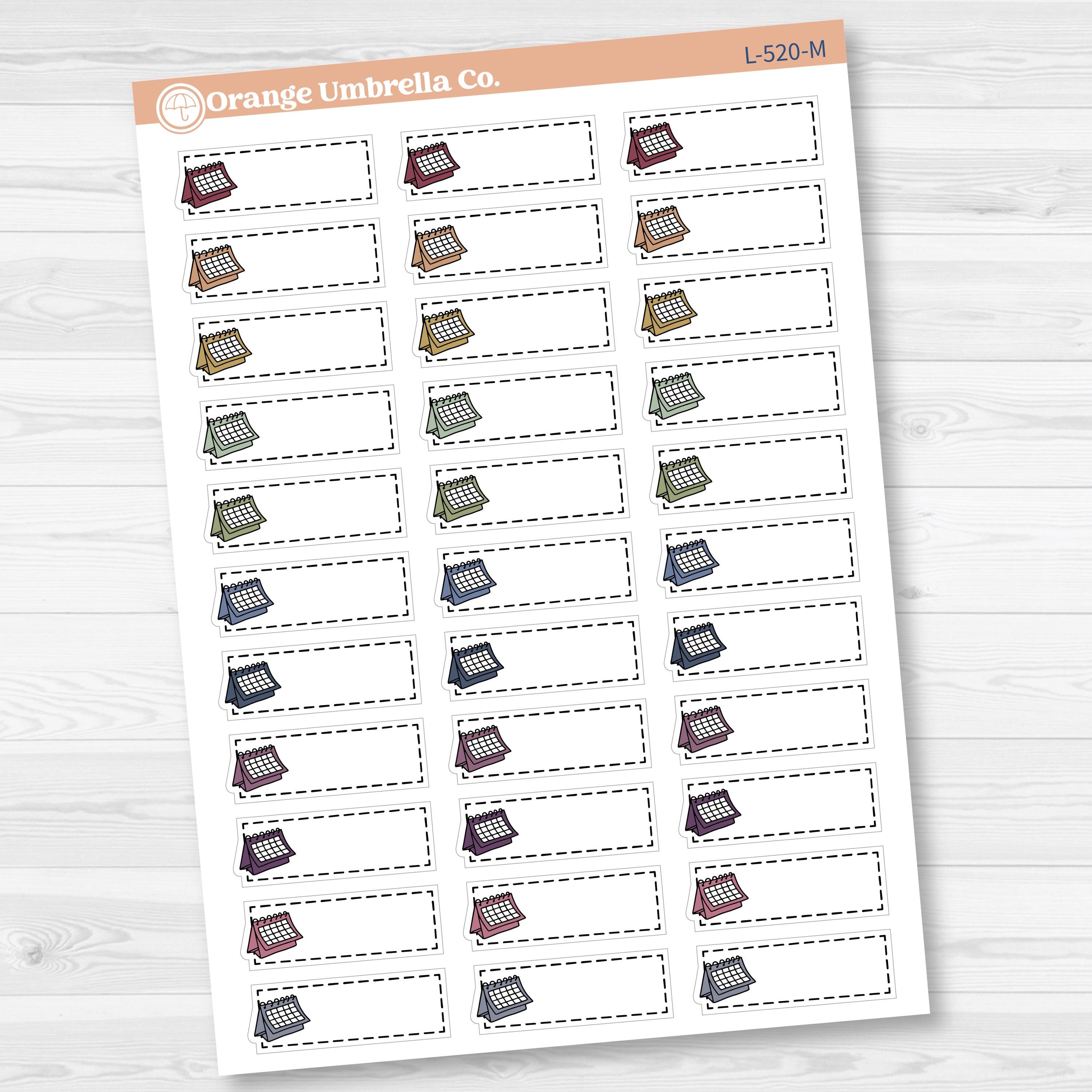 Appointment Stitched Labels Planner Stickers | L-520