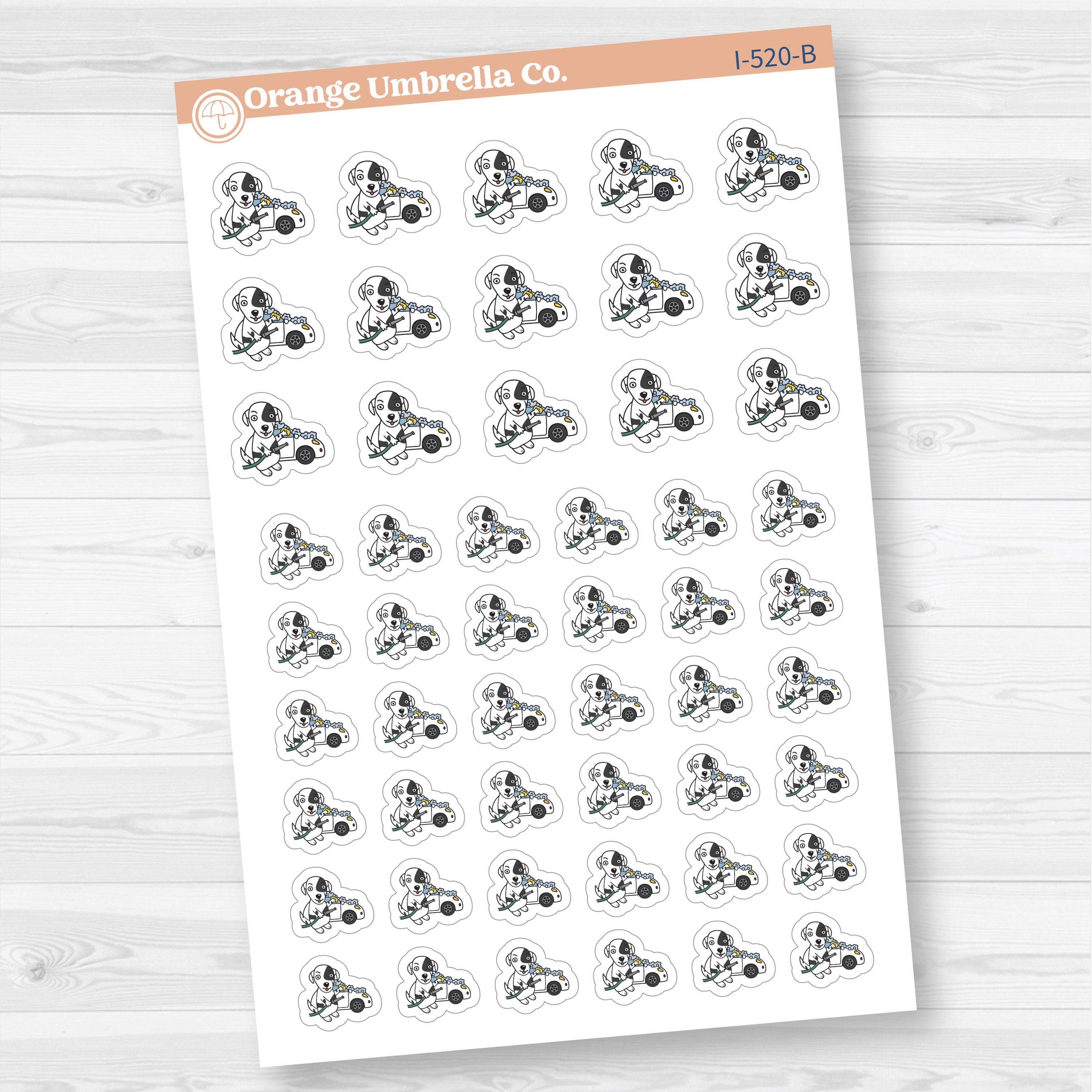 Stella Wash Car Chore Icons Planner Stickers | I-520
