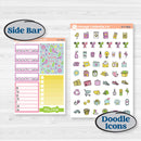 Bird Butterfly and Flower Kit | Weekly Add-On Planner Kit Stickers | Very Violet | KIT-377-B