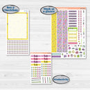 Bird Butterfly and Flower Kit | 7x9 Erin Condren Daily Duo Planner Kit Stickers | Very Violet | KIT-377-M