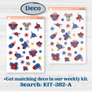 Floral Memorial Day Kit | Journaling Kit Planner Stickers | Brave | KIT-382-D